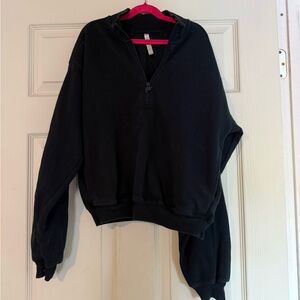Fabletics Black Quarter Zip Jacket